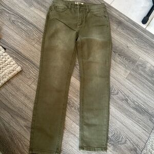 Free People Olive Skinny Pants